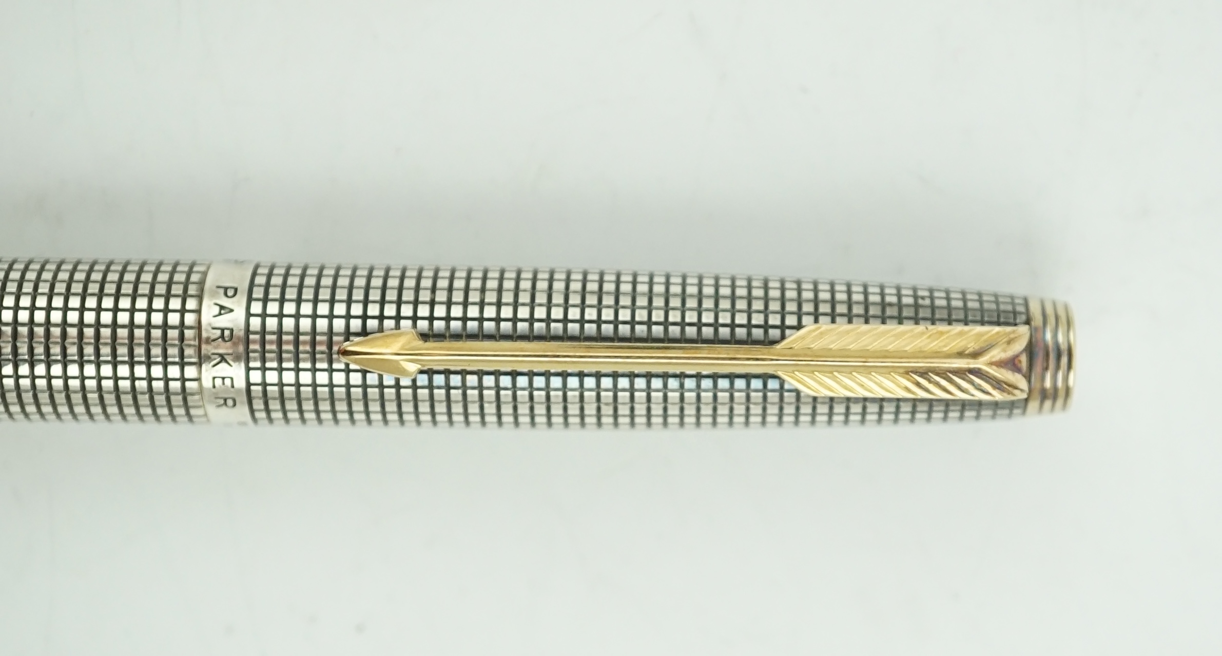 A Parker 75 Sterling silver Cieslé fountain pen, boxed